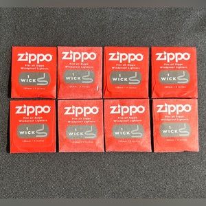 Zippo Lighter Wicks - Lot of 8 pkg
